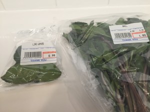 Kaffir Lime Leaves and Thai Basil