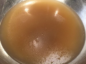 Fresh chicken stock