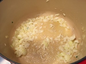 Mix butter with onions