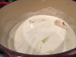 cooking the soup base