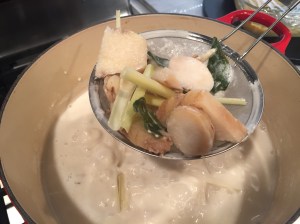 remove the galangal and lemongrass before adding chicken